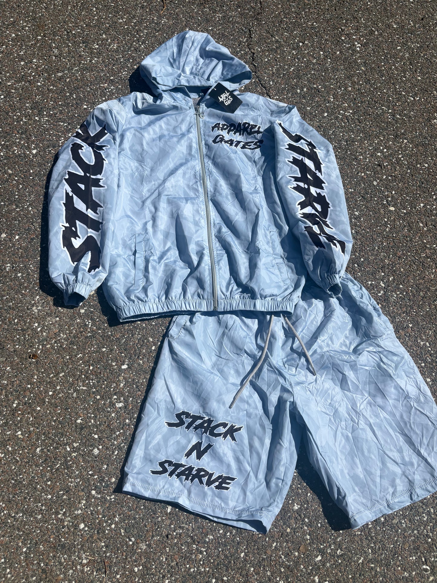 Stack n starve light blue set